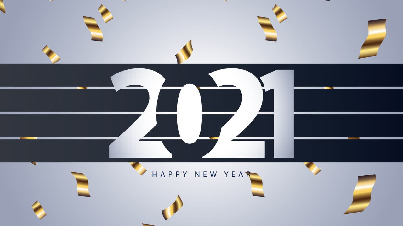 feliz año nuevo 2021 diseño gráfico