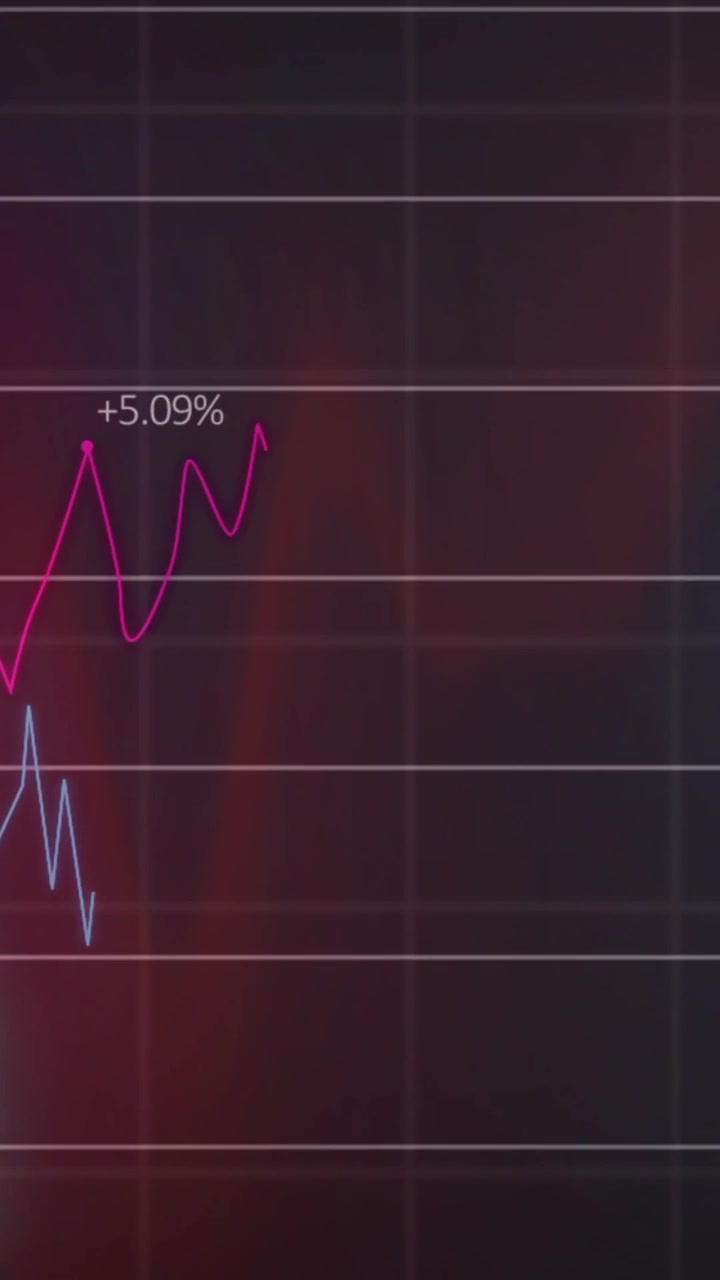 Animation of data processing and diagrams over black background