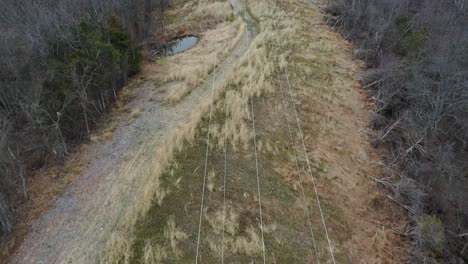 在肯塔基州农村的电力传输结构的线路上, 俯<unk>着肯塔基河谷的广阔景观,