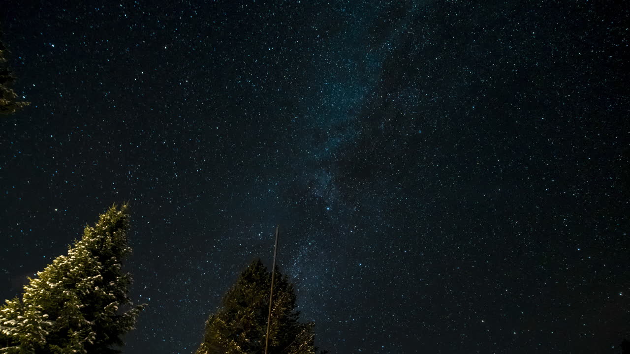 Milky Way Behind The Clouds