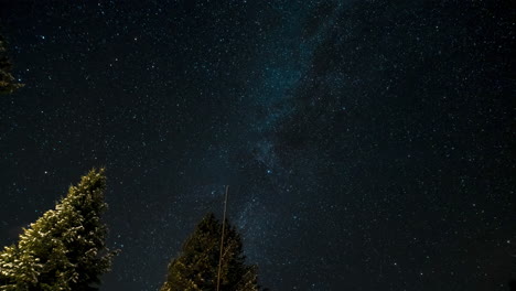 milky way behind the clouds