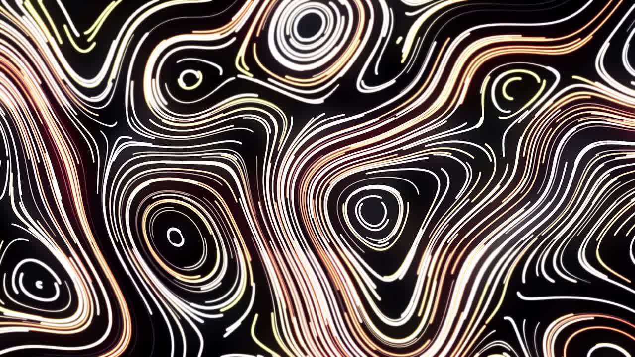 Abstract Background with Colorful Lines and Circles
