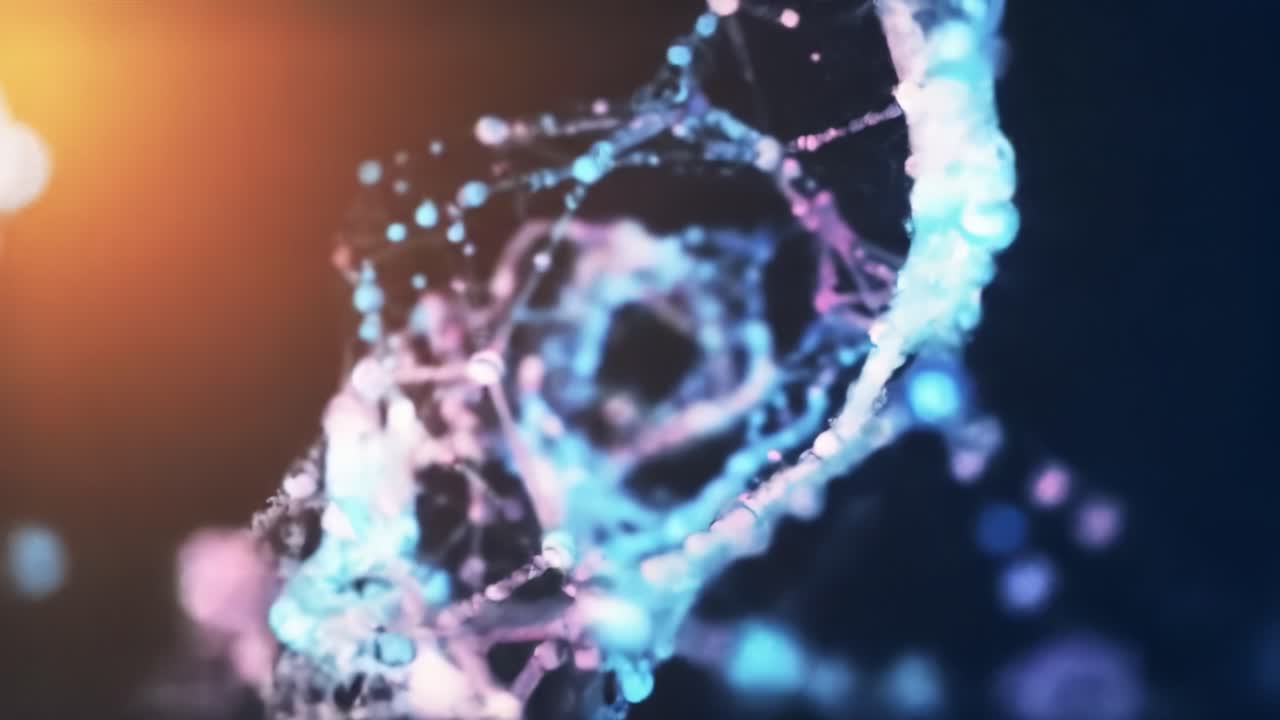 A Stunning Visualization of Dynamic Molecular Structures, Showcasing the Beautiful Interplay of Color and Form in an Abstract Representation of Scientific Phenomena