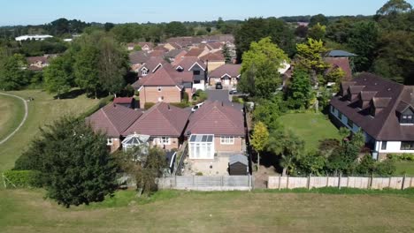 Tripod-drone-shot-simbolising-the-difference-between-civilisation-and-nature,-this-video-was-shot-on-a-sunny-day-in-england-with-the-DJI-drone