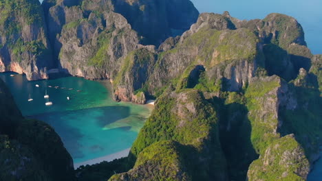 aerial view of phi phi islands, thailand