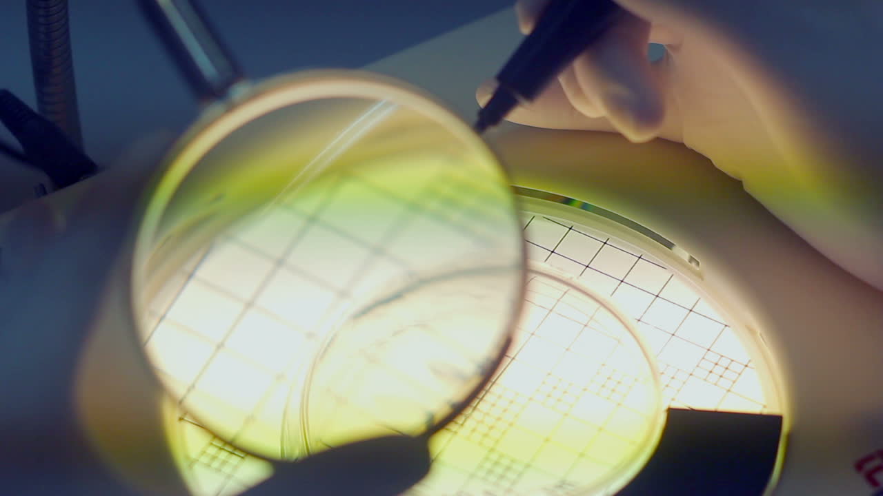 ⁇ 보기 안경을 가진 과학자