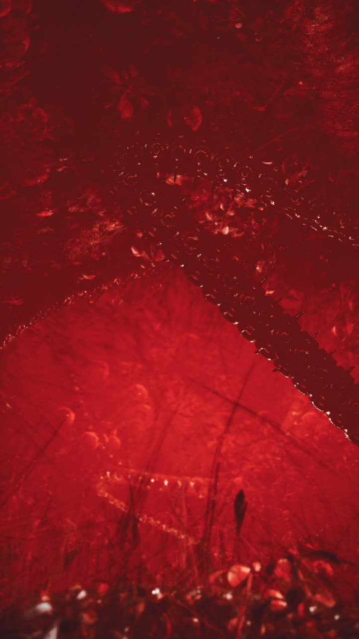 숲의 연못에서 은 반사