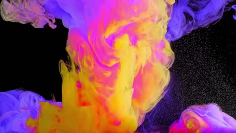 abstract animation of rainbow color mixing