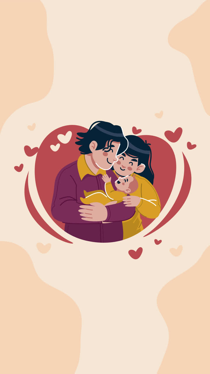 Happy Family with Newborn