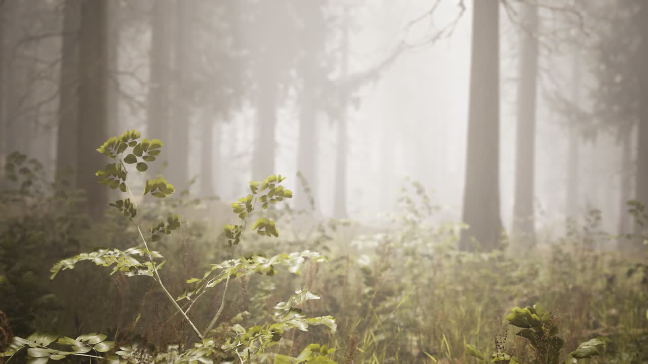 자연 스프루스 숲 의  ⁇ 빛