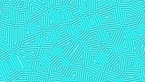 4k fondo geométrico turquesa brillante. formas abstractas en bucle se mueven. diseño de movimiento moderno y elegante.