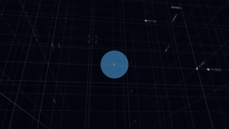 animación del mapa del mundo y procesamiento de datos a través de conexiones