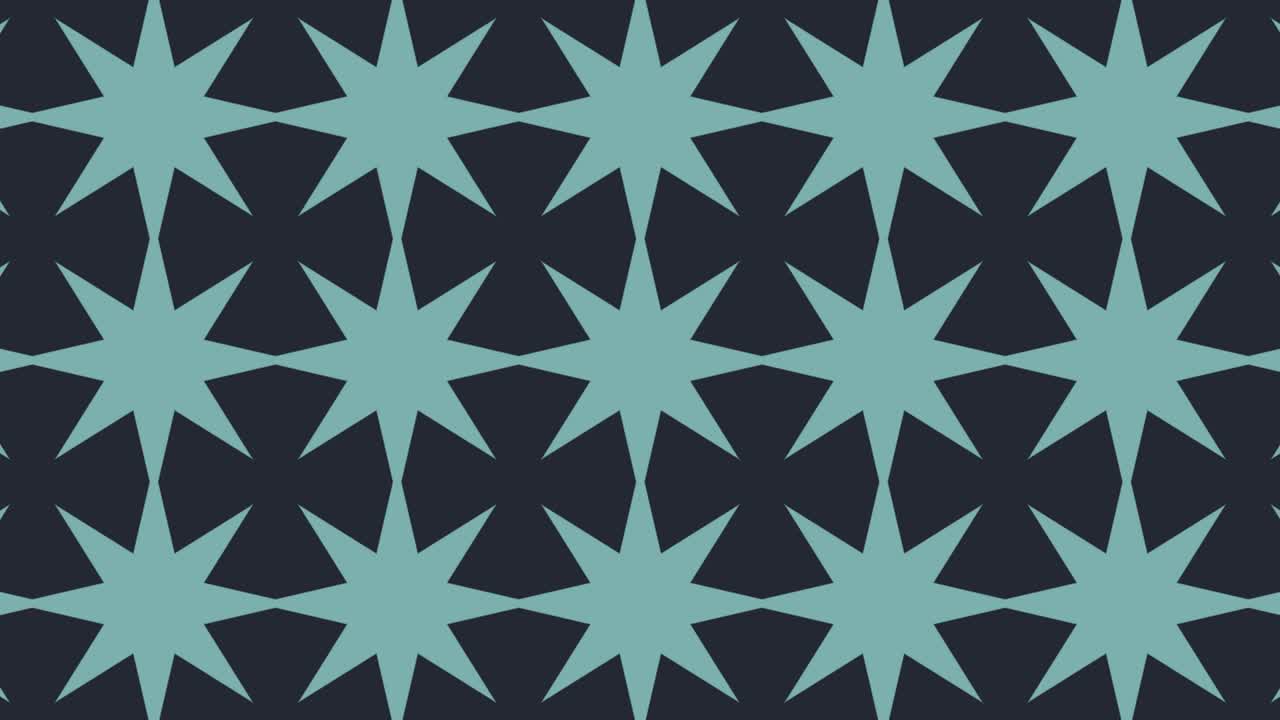 The background consists of a group of animated stars, After effect