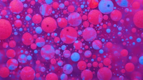 movimiento lento burbujas de color neón brillante aceite pintura fluorescente hermosa color brillante movimiento multicolor de cerca. pintura de neón acrílico. superficie fantástica. abstracto transformación de colores gravitación.