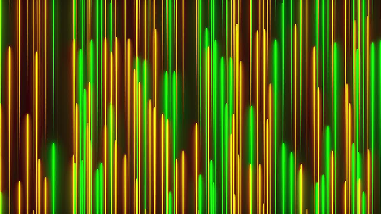 muchas líneas verticales de iluminación de neón, telón de fondo generado por computadora abstracta, renderizado en 3d