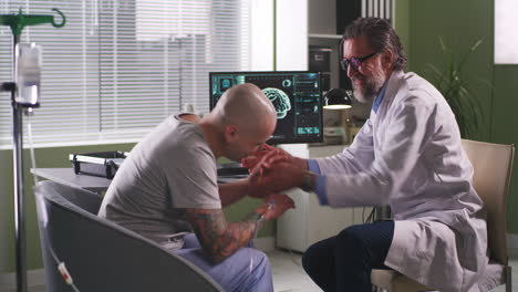 doctor discussing treatment options with a patient