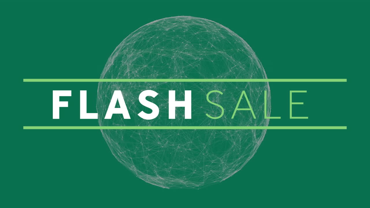 연결 네트워크를 통해 사이버 월요일 판매 텍스트의 애니메이션