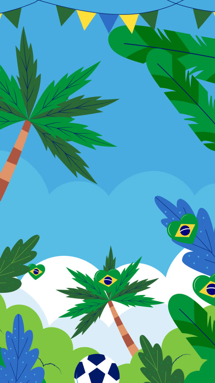 An animation of Flat 7 de setembro background