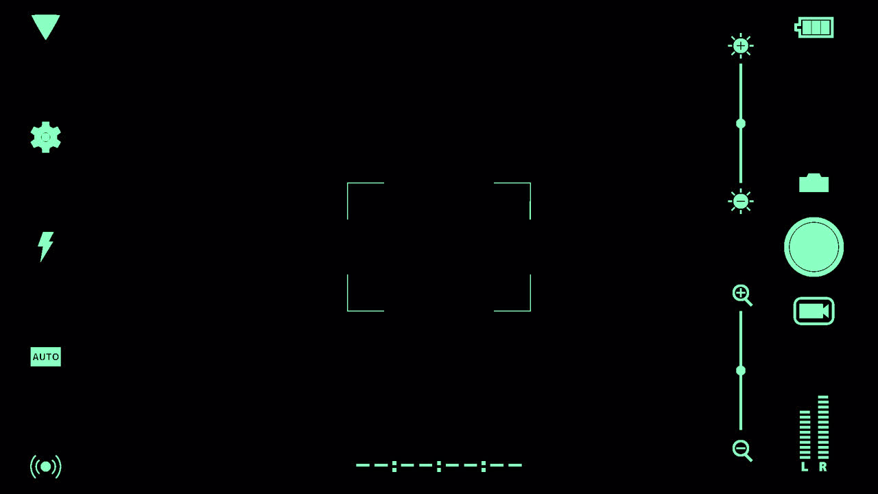 Phone camera animated overlay.  1080p - 30 fps - Alpha Channel (4)