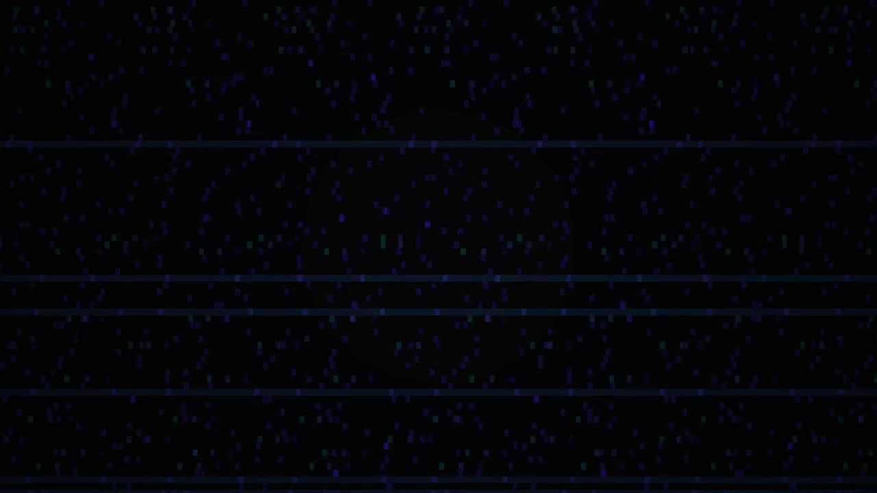 Abstract Digital Pixel Glitch Pattern with Moving Lines