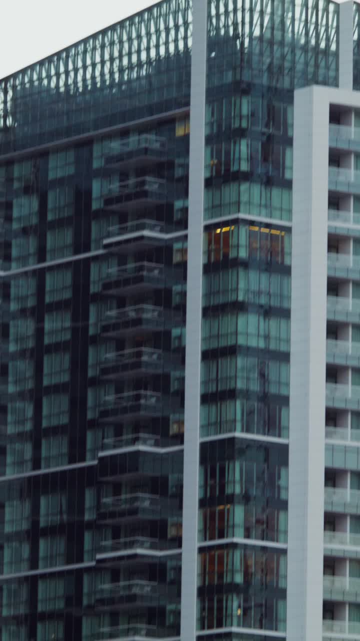 Modern high-rise building facade