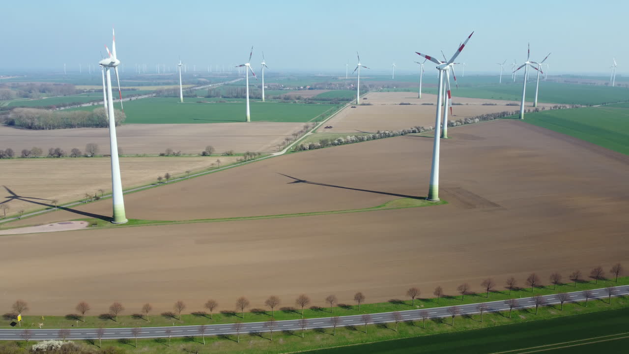 Wind Farm in a Rural Landscape