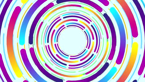 Circles Colors Abstract Motion Background