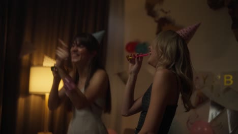 teen girls celebrating birthday party
