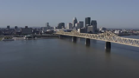 louisville ky and ohio river by drone in 4k