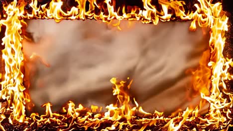 a picture of a fire in a fireplace with flames