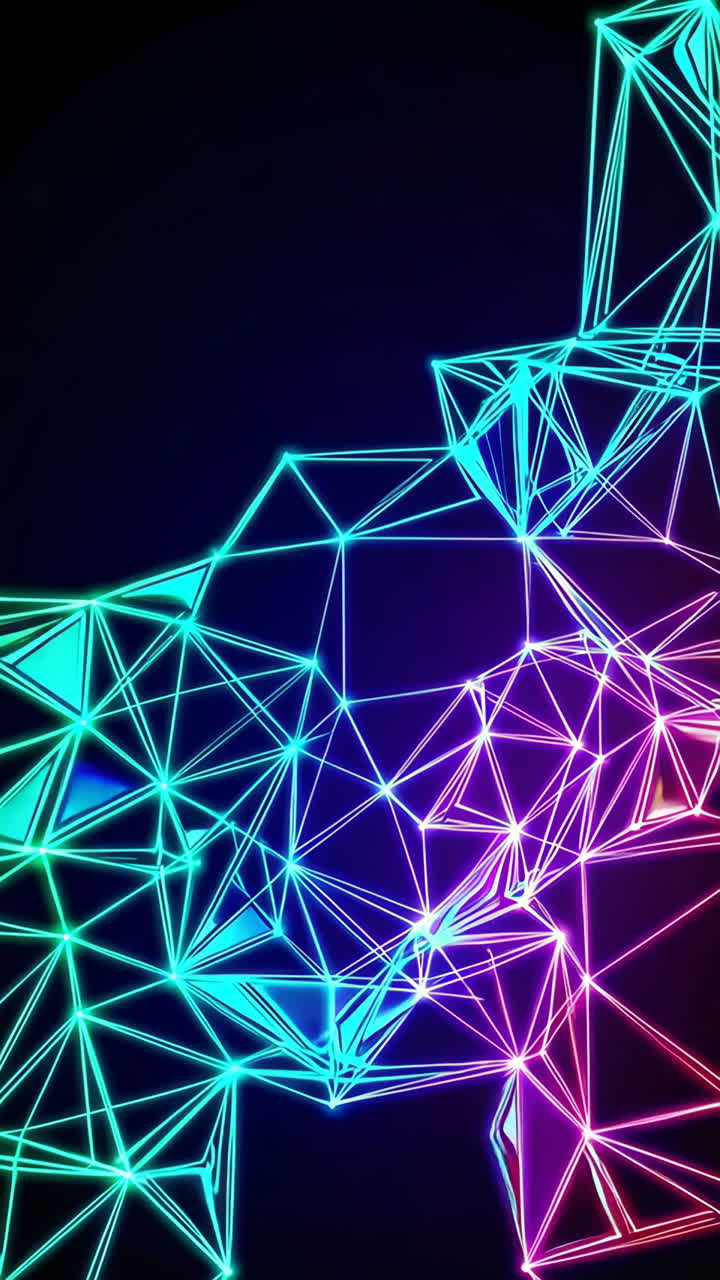 Abstract Neon Network Connection
