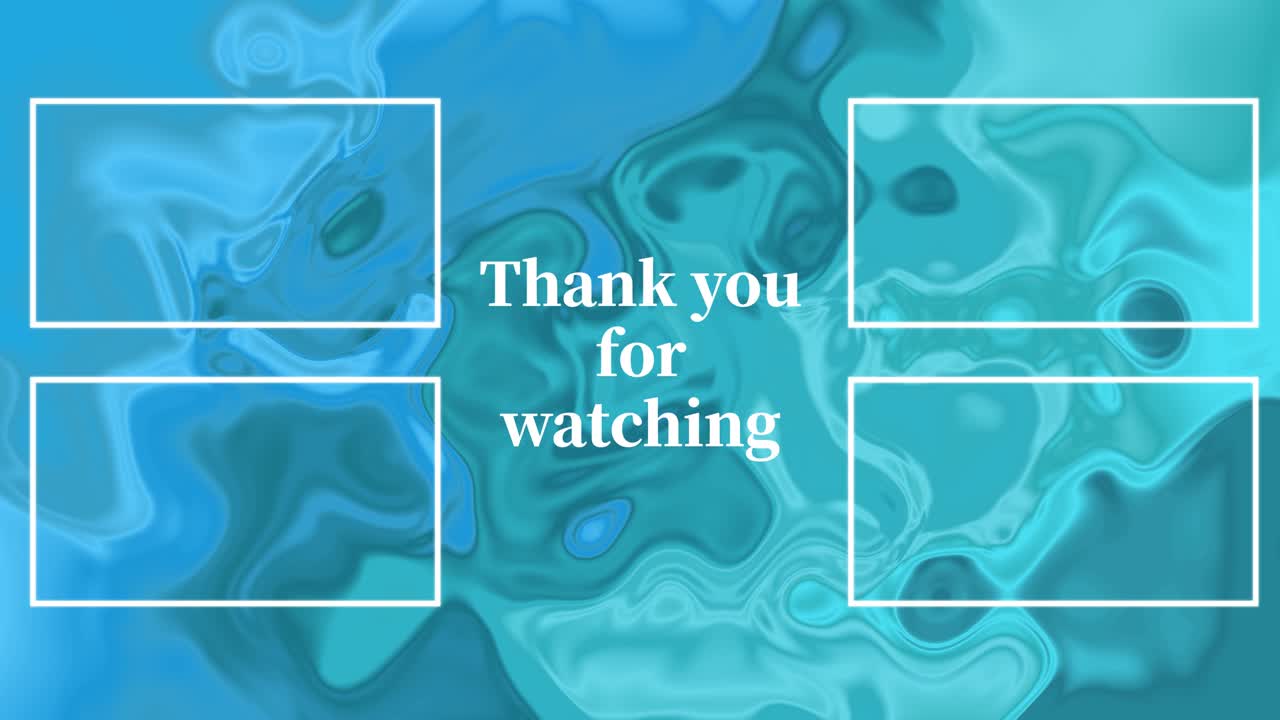 대리석 패턴 그라데이션 엔드 카드 엔딩 스크린 모션 그래픽