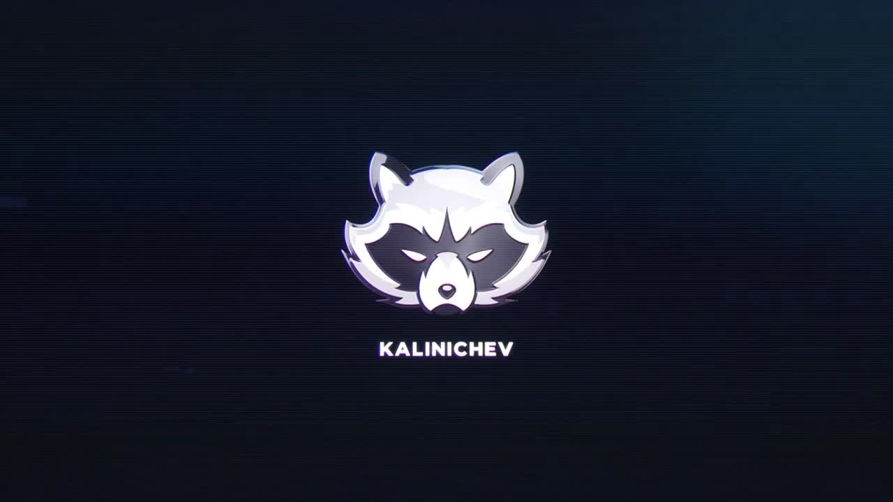 Distorsione logo glitch reveal