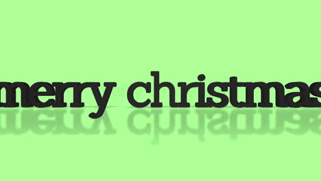 Rolling-Merry-Christmas-text-on-green-gradient