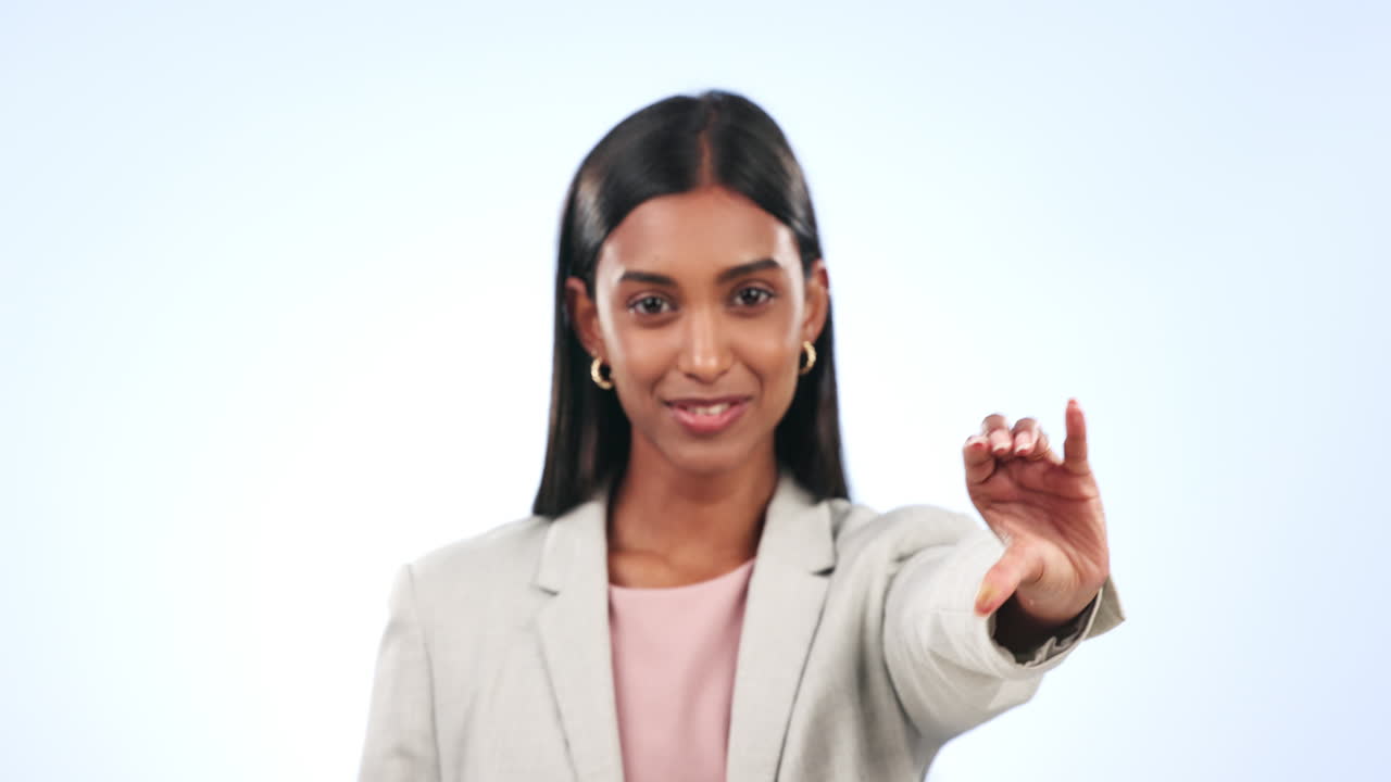mujer de negocios, teléfono y pantalla verde