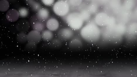 Animation-of-snow-falling-over-dark-background