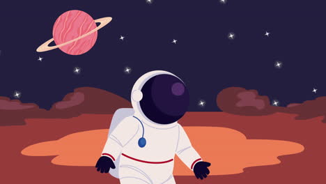 astronauta en marte