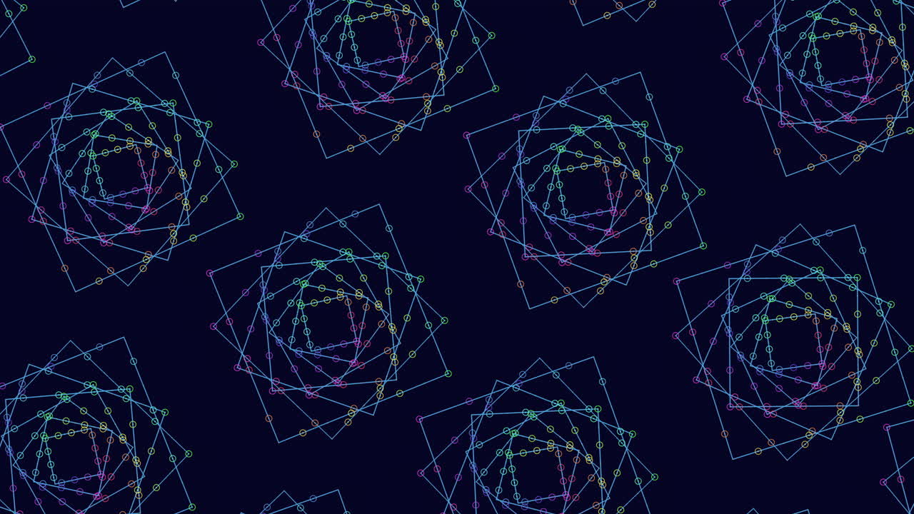 色とりどりのある幾何学的なパターン