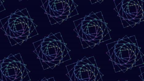 patrón geométrico colorido con líneas y formas