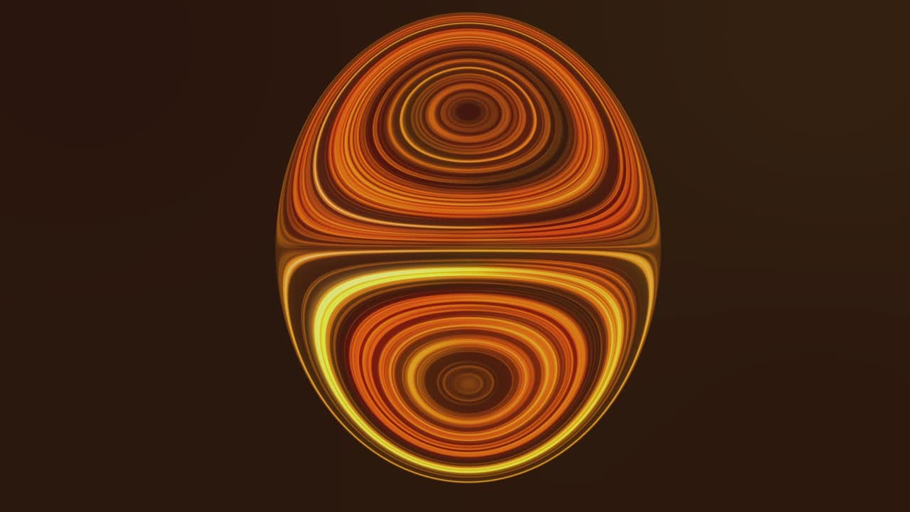 habitación esférica con iluminación de neón brillante y desplazada