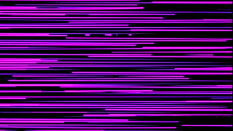 bucle sin costuras de animación 2d de líneas horizontales brillantes que fluyen a través de la pantalla. bucle sin cuerdas de neón fondo abstracto.