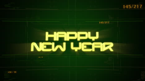 Happy-New-Year-with-cyberpunk-grid-and-matrix-code