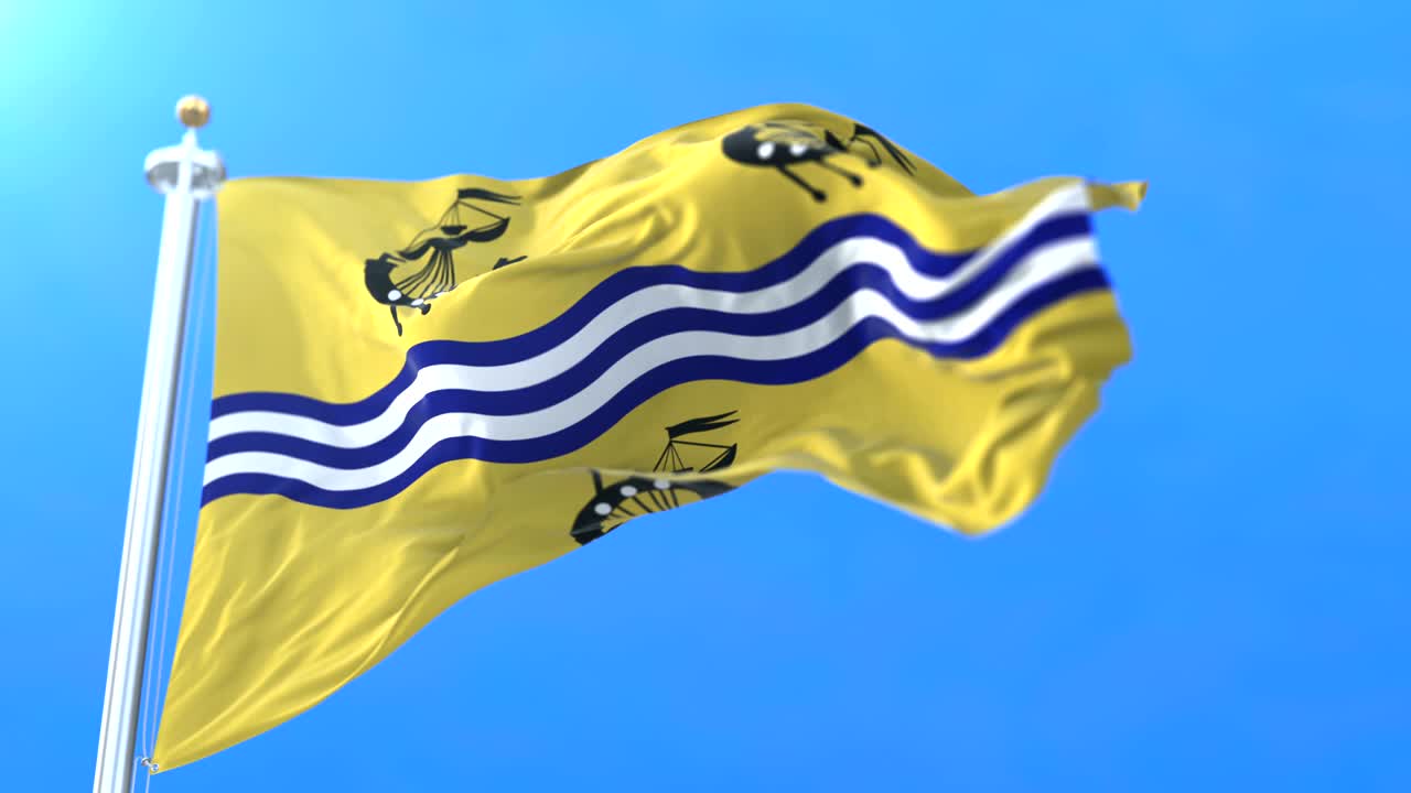 bandera de la de comhairle nan eilean siar de inglaterra. bucle