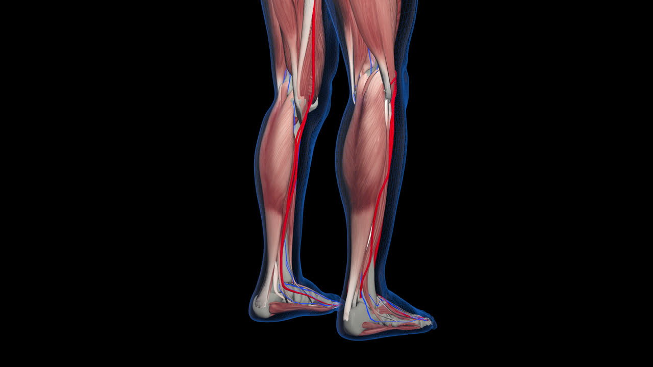 Legs Muscle With Alpha Channel