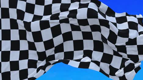 chequered flag.