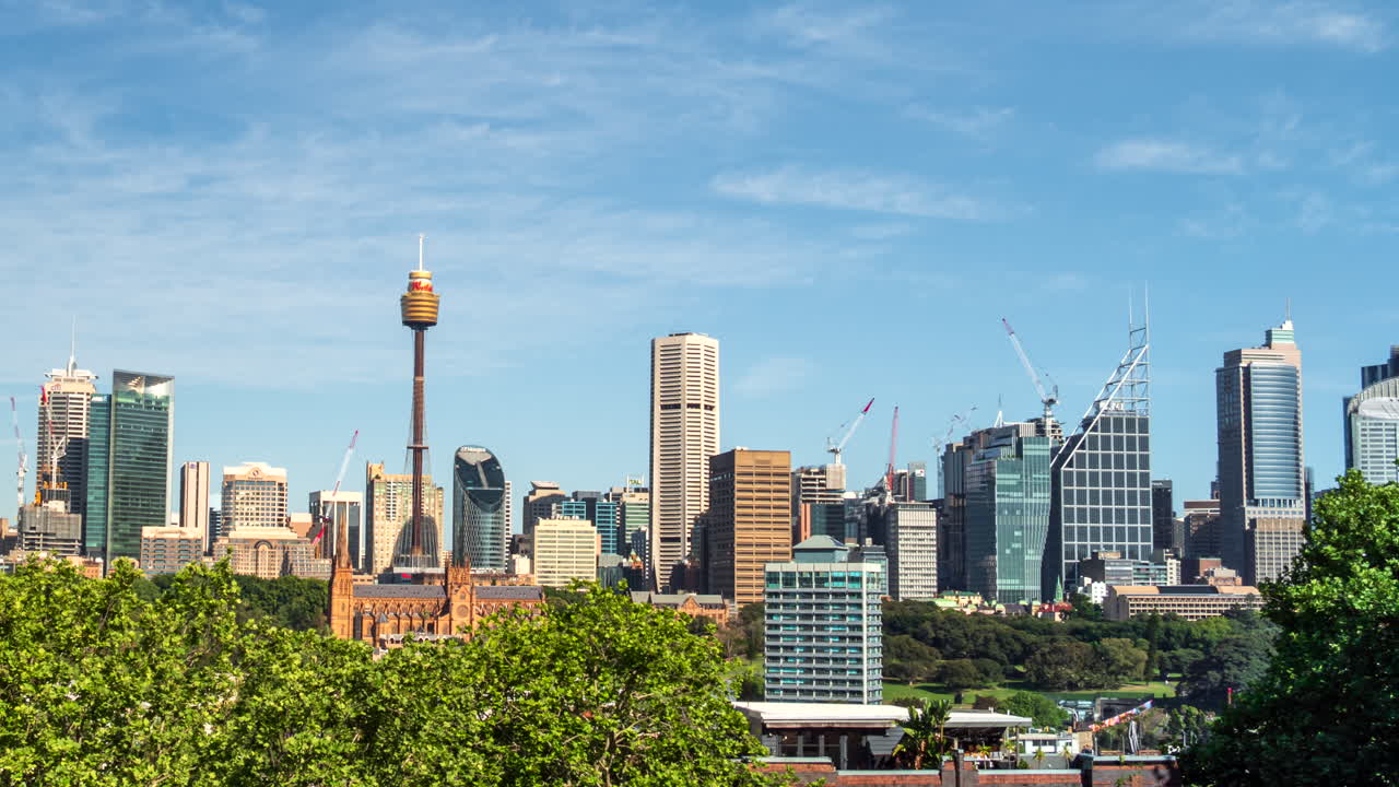 Sydney, Australia's city skyline - daytime time lapse