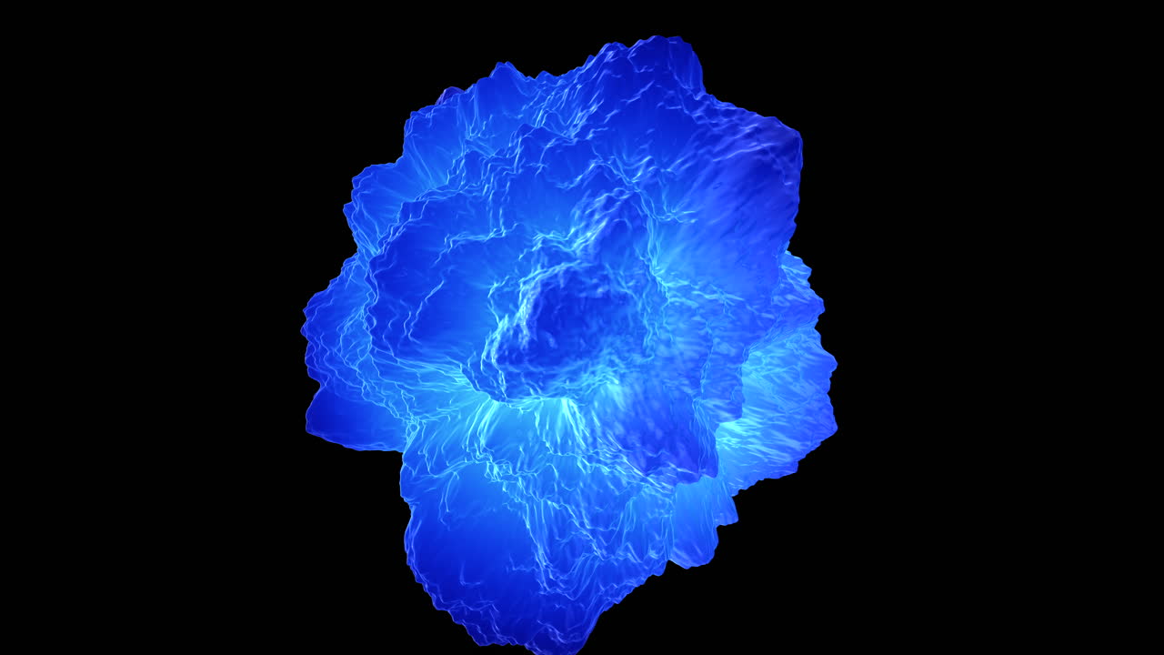 roca azul brillante un mineral o piedra preciosa hipnotizante