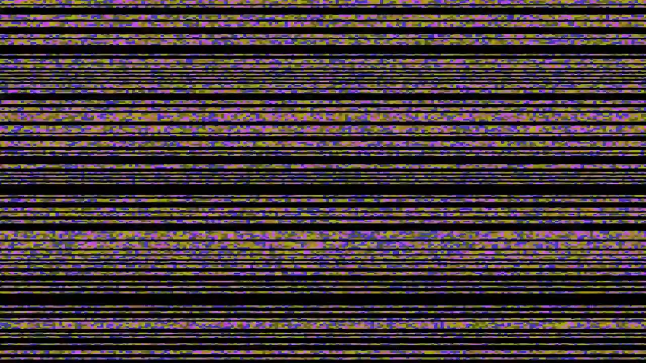 Digital Glitch Effect with Horizontal Lines and Noise