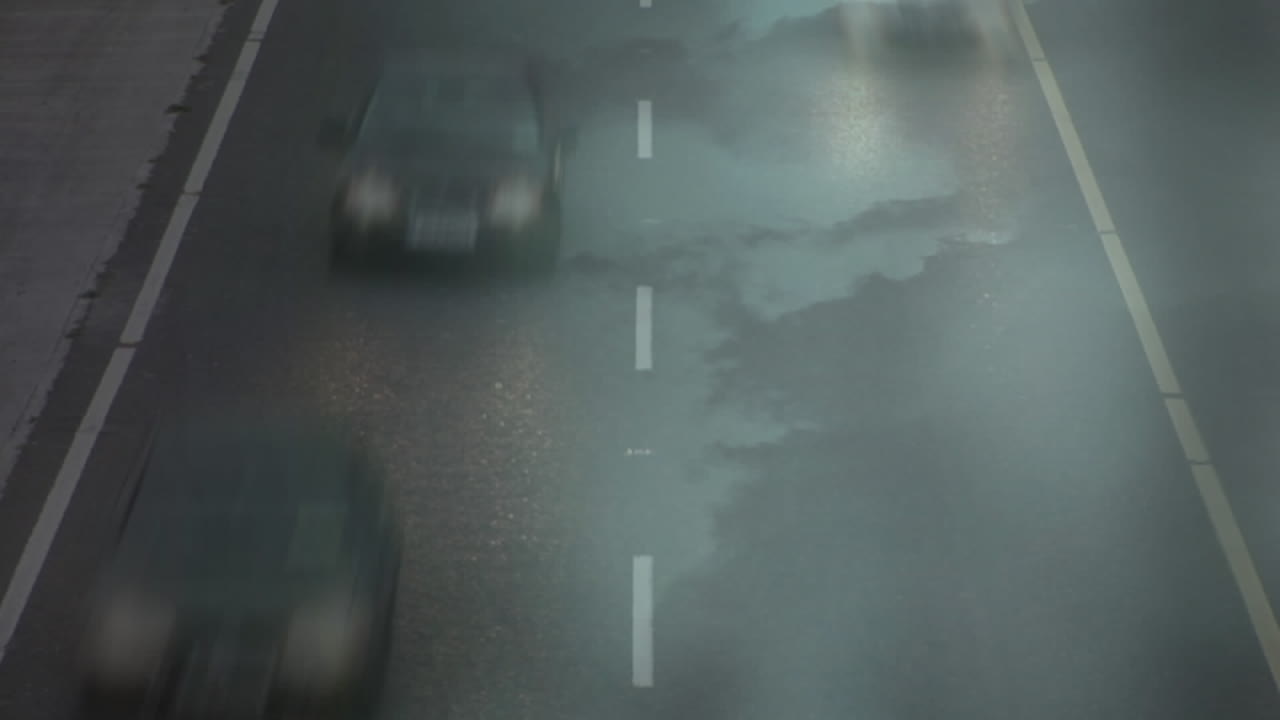 고속도로 시간 지연의 애니메이션