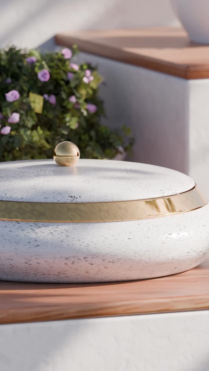 Arrangement of Geometric Shapes on a Table